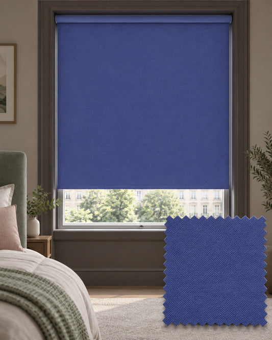 Carnival Chambray Blackout Roller Blind, Made to Measure