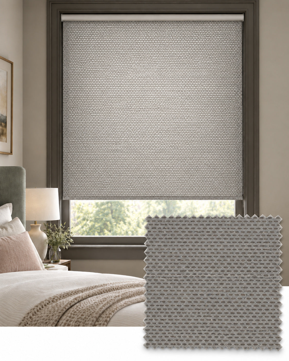 Nimbus Cloud Light Filtering Roller Blind, Made to Measure - Delivery in 2-3 Weeks