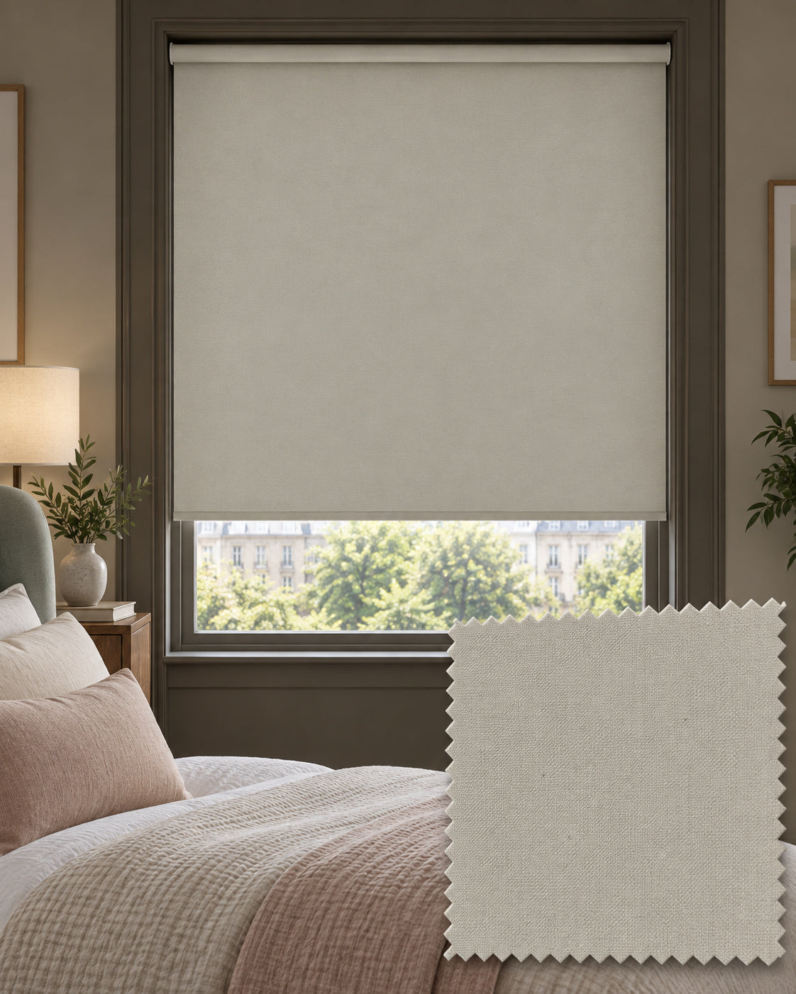 Basix Calico Roller Blind, Made to Measure - Delivery in 2-3 Weeks