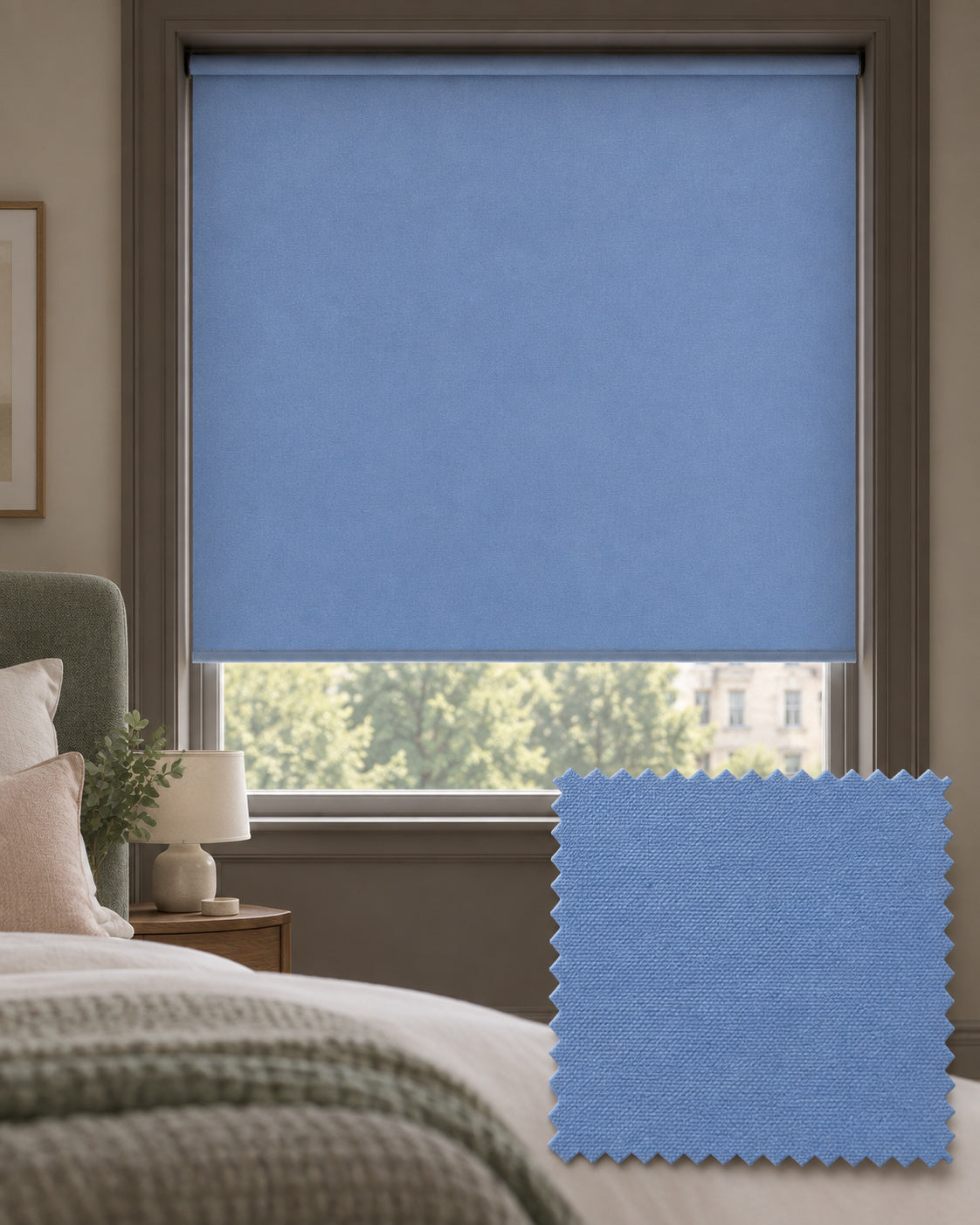 Carnival Cornflower Roller Blind, Made to Measure - Delivery in 2-3 Weeks