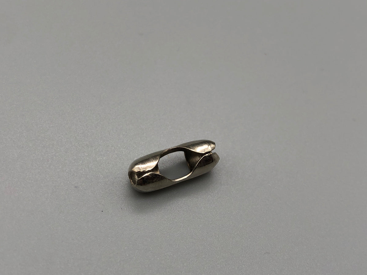Silver Metal Chain - No.10 Bead Size: 4.5mm + Free Connector