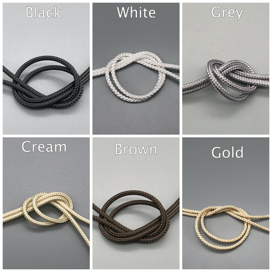 Pre-Stretched 2mm Blinds Cords - Various Colour Options
