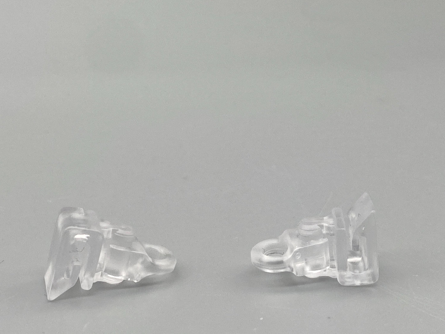 Roman Blind Clip Rings: Clear Plastic Safety Clips (Pack of 10)