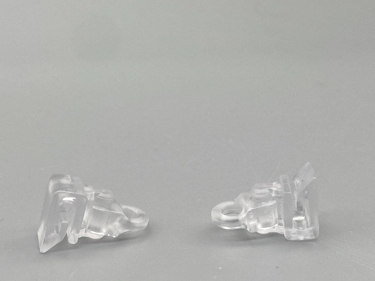 Roman Blind Clip Rings: Clear Plastic Safety Clips (Pack of 10)
