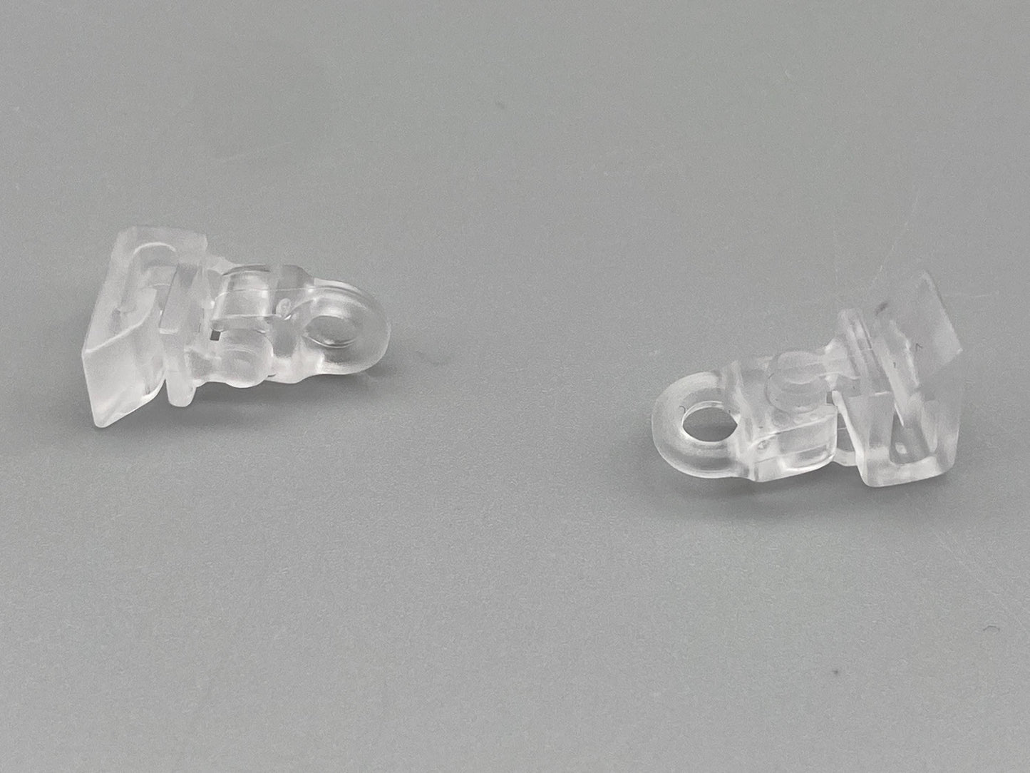 Roman Blind Clip Rings: Clear Plastic Safety Clips (Pack of 10)