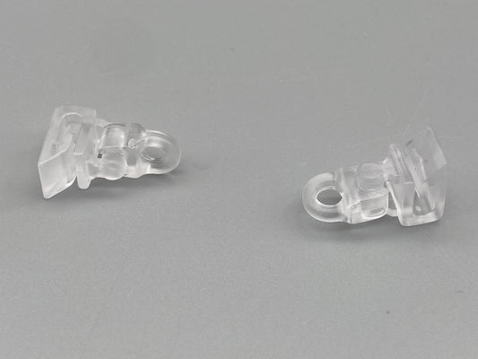 Roman Blind Clip Rings: Clear Plastic Safety Clips (Pack of 10)