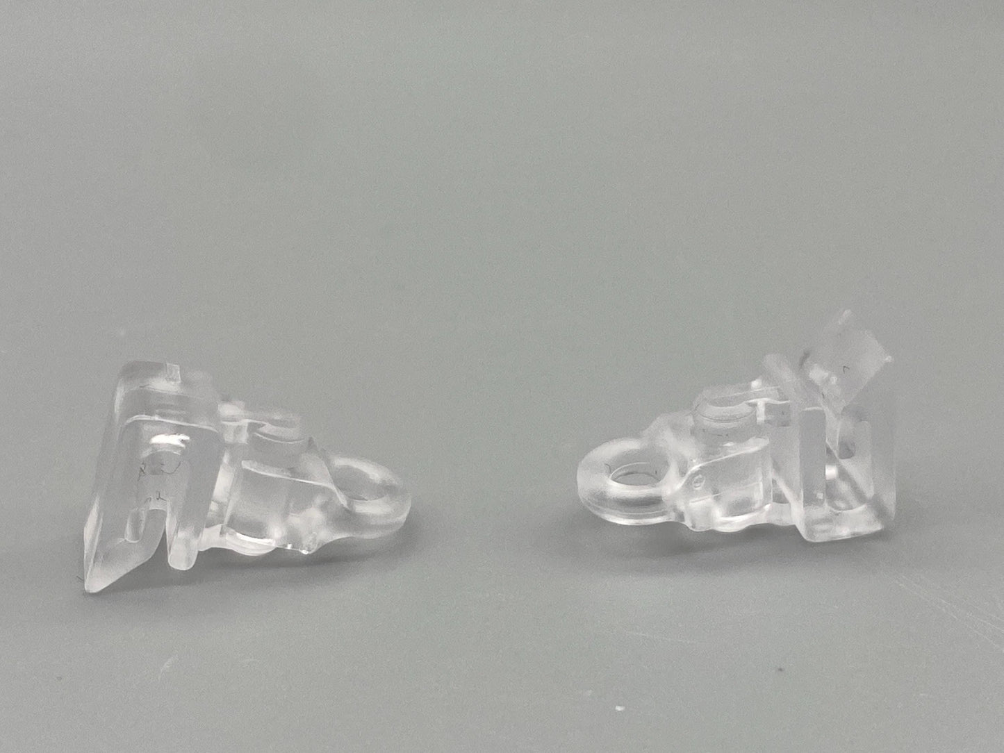 Roman Blind Clip Rings: Clear Plastic Safety Clips (Pack of 10)