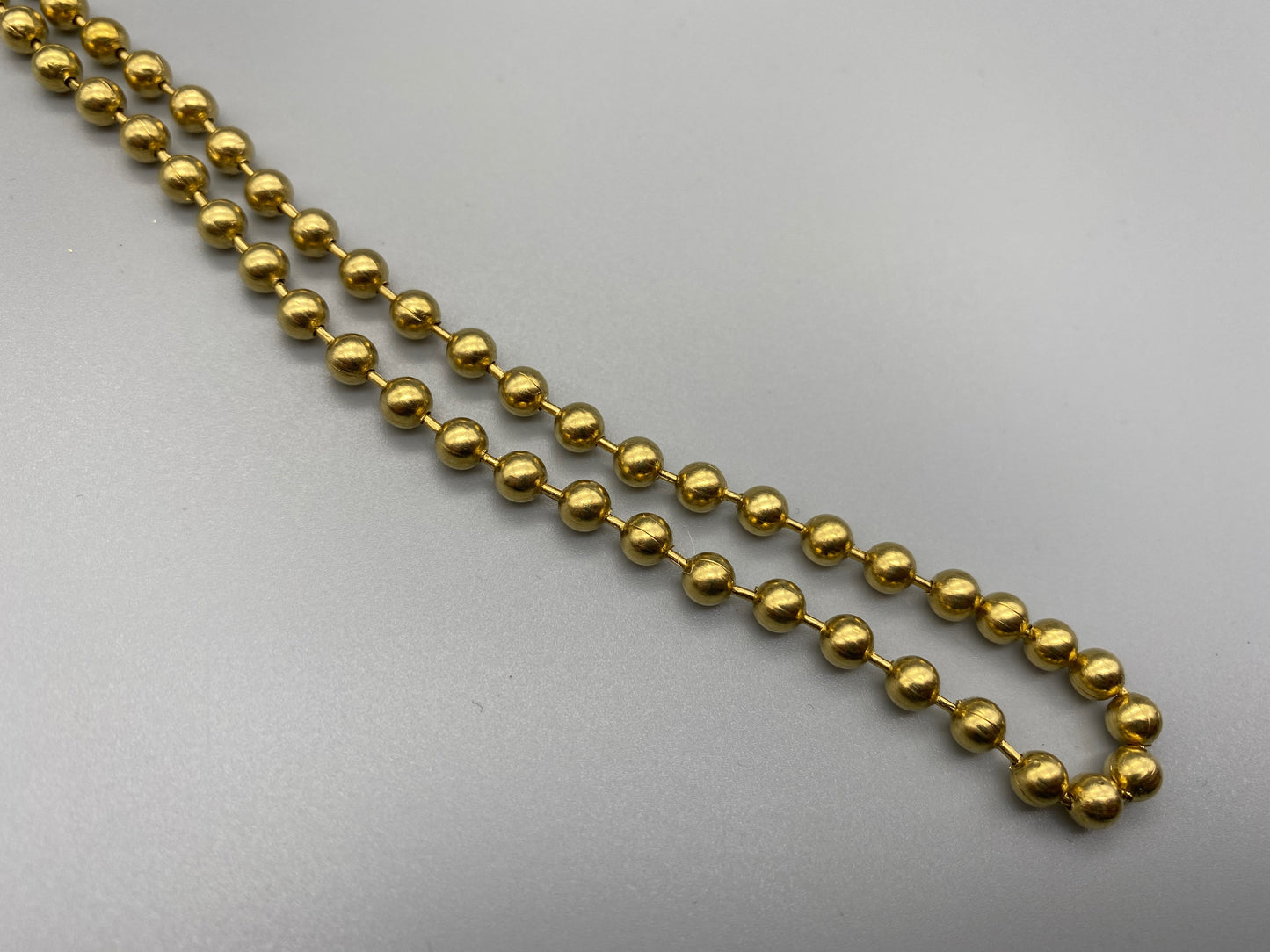 Endless Brass Metal Chain - No.10 Bead Size: 4.5mm Loop