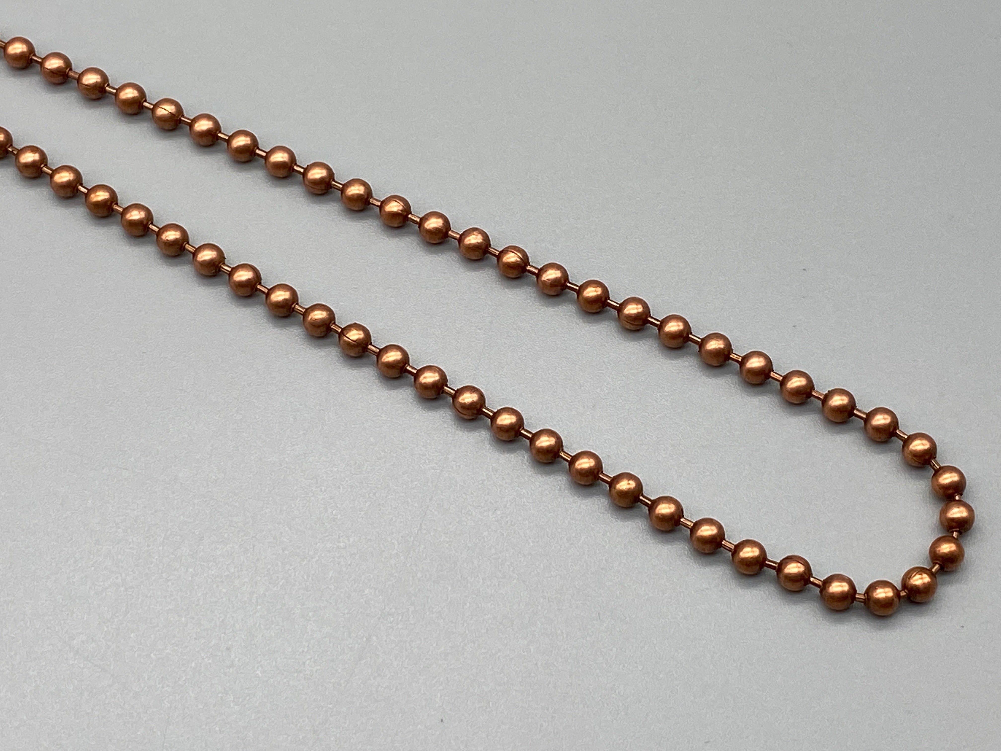 Copper on sale bead chain