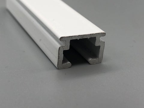 Metal Mini M Uncorded Track - Complete Curtain Track Kit - White Aluminium - Med/Light Duty