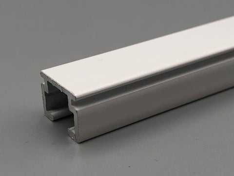 Metal Mini M Uncorded Track - Complete Curtain Track Kit - White Aluminium - Med/Light Duty