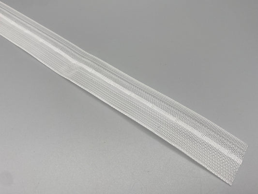 Clear Roman Blinds Lining Tape 18mm Wide - With Slots for Rings - 10meters