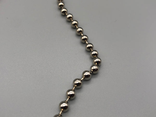 Endless Silver Metal Chain - No.10 Bead Size: 4.5mm Loop – Blinds Parts ...