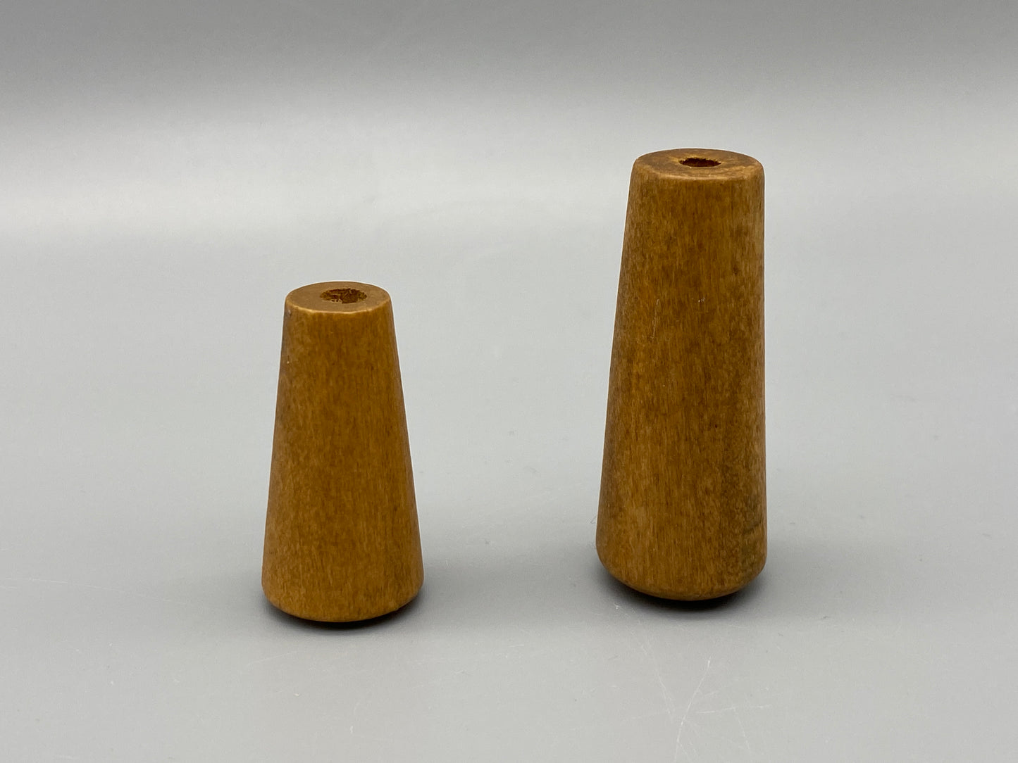 3x Slim Natural Wooden Blinds Acorns - Cord Pull / Light Pulls - Medium & Large Sizes - Pack of 3