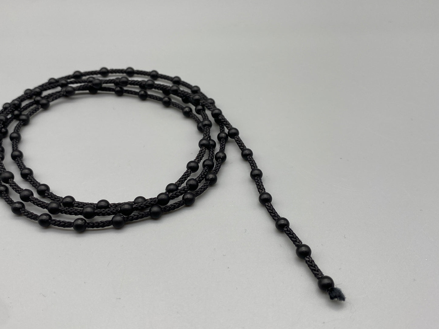 Black Plastic Chain for Vertical Blinds - No.10 Bead Size: 4.5mm + Free Connector