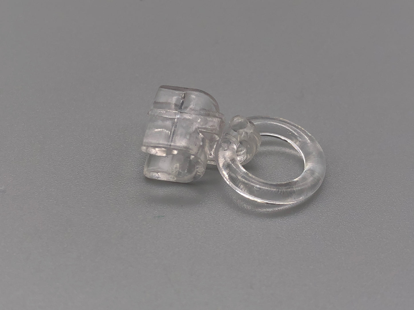Clear Clip on Rings for 4mm Rods - Pack of 10