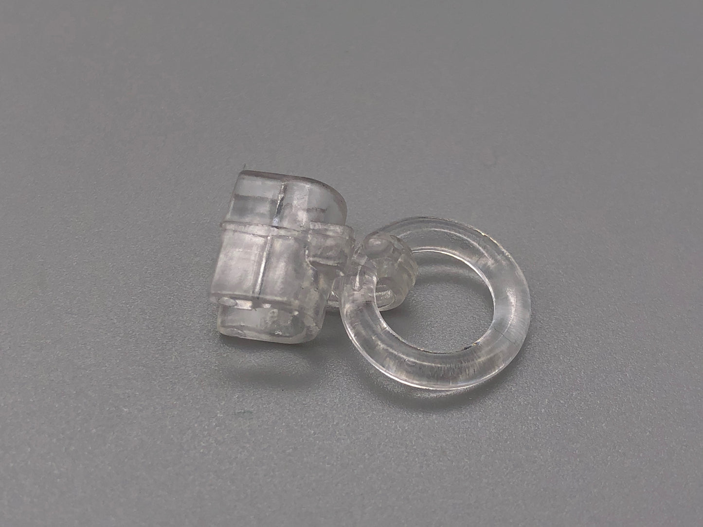 Clear Clip on Rings for 4mm Rods - Pack of 10