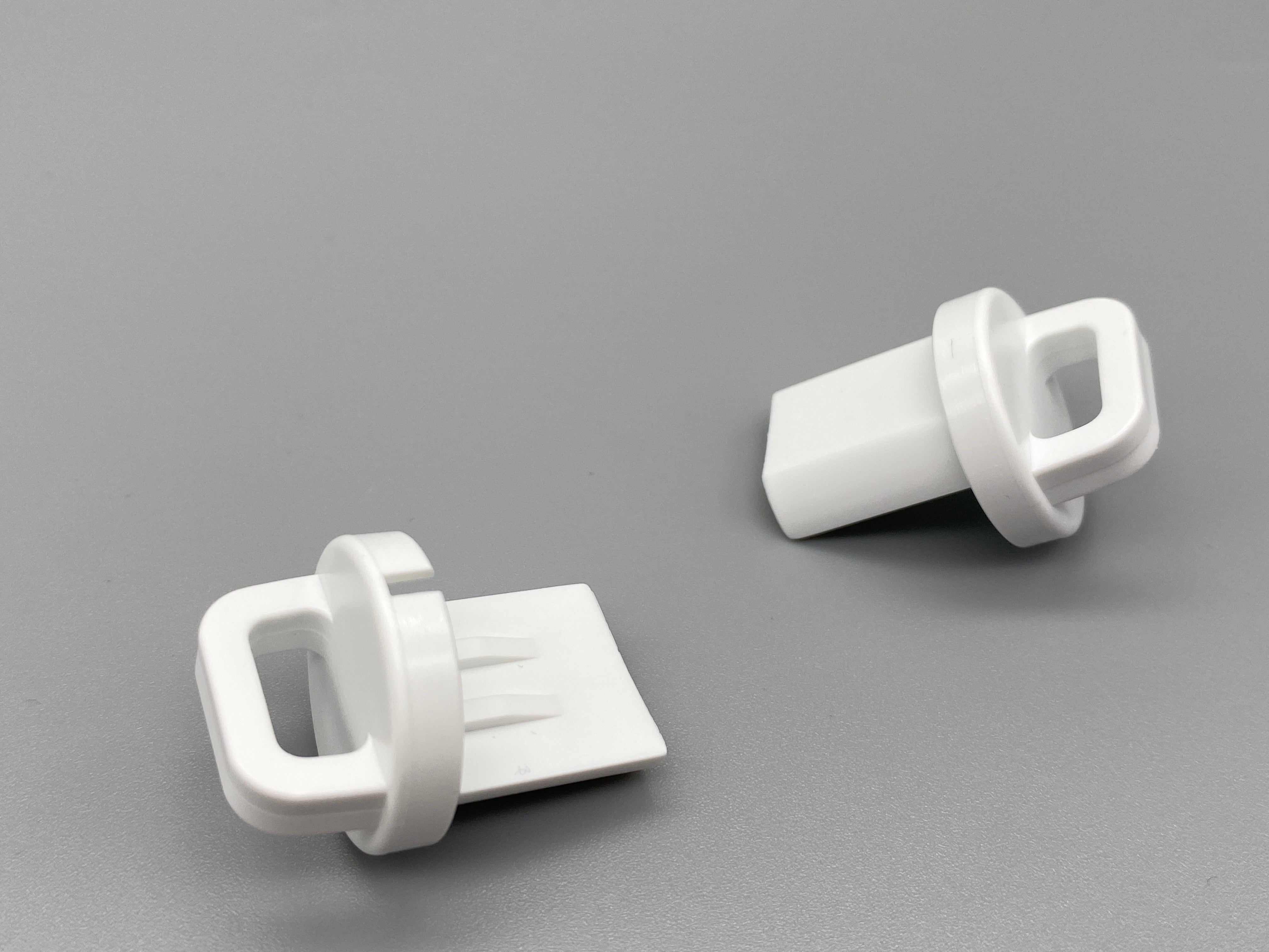 Cap Off Bottom Round Round End Caps With Guide Loop for Roller Bottom Bar - Pack of 4
