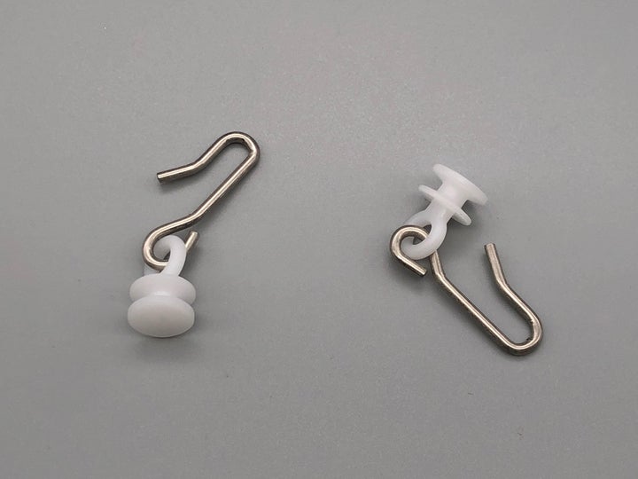 Carriers for Standard Hospital Cubicle Tracks w/ Stainless Steel Hooks - 20pcs
