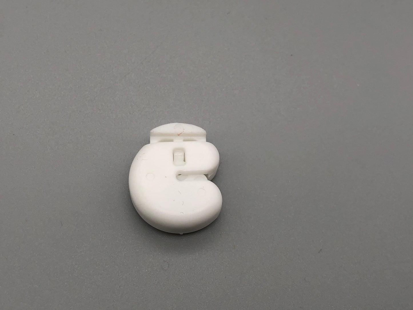 White Cord Adjuster - Spring Tension Cord Toggles