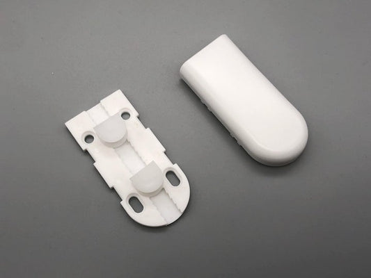 Large Adjustable Wall Plastic Cord Tensioner - White - Pack of 5