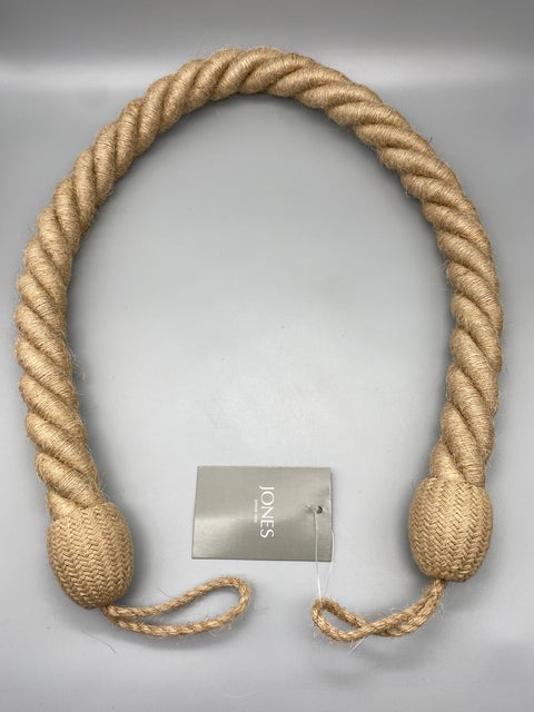 Pair of Luxury Jute Twisted Contemporary Tie Backs - by Jones® - Pair