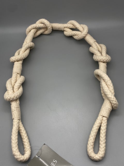 Pair of Coastal Shanklin Rope Tie Band Cotton / Tie Backs - by Jones® - Pair