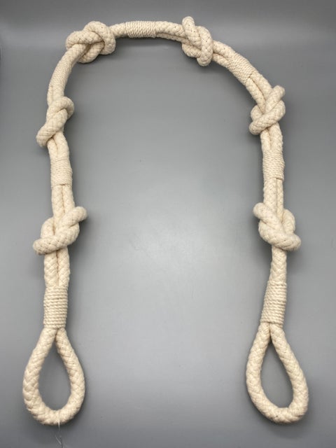 Pair of Coastal Shanklin Rope Tie Band Cotton / Tie Backs - by Jones® - Pair