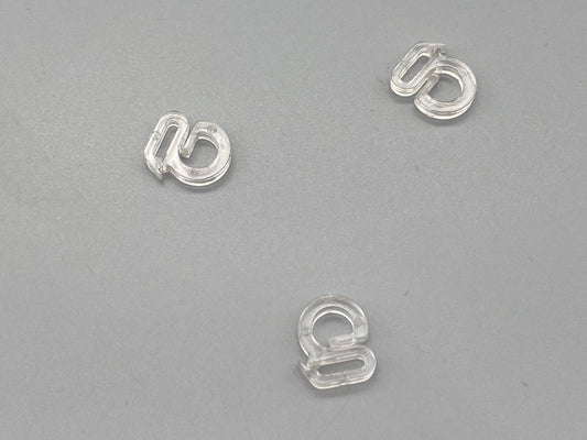 Clear S Shaped Rings for Roman Blinds - Pack of 25