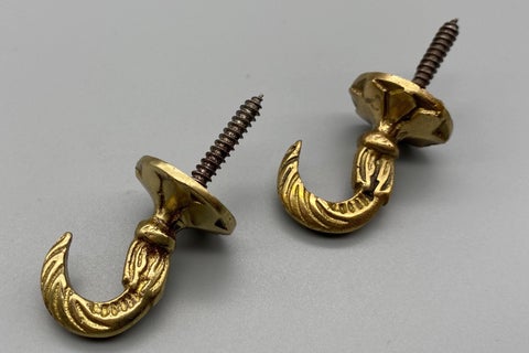 Athena Golden Tie Back Hook - Large - Pack of 2