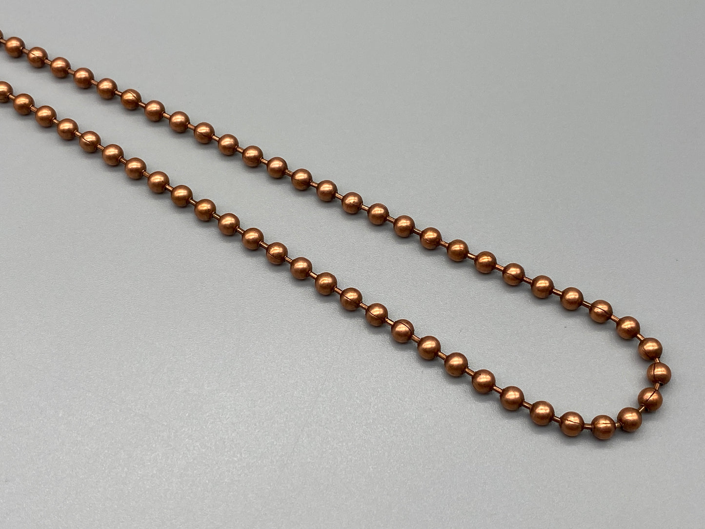 Endless Antique Copper Metal Chain - No.10 Bead Size: 4.5mm Loop