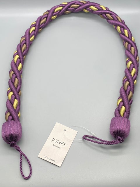 Pair of Purple Twisted Contemporary Tie Backs - by Jones® - Pair