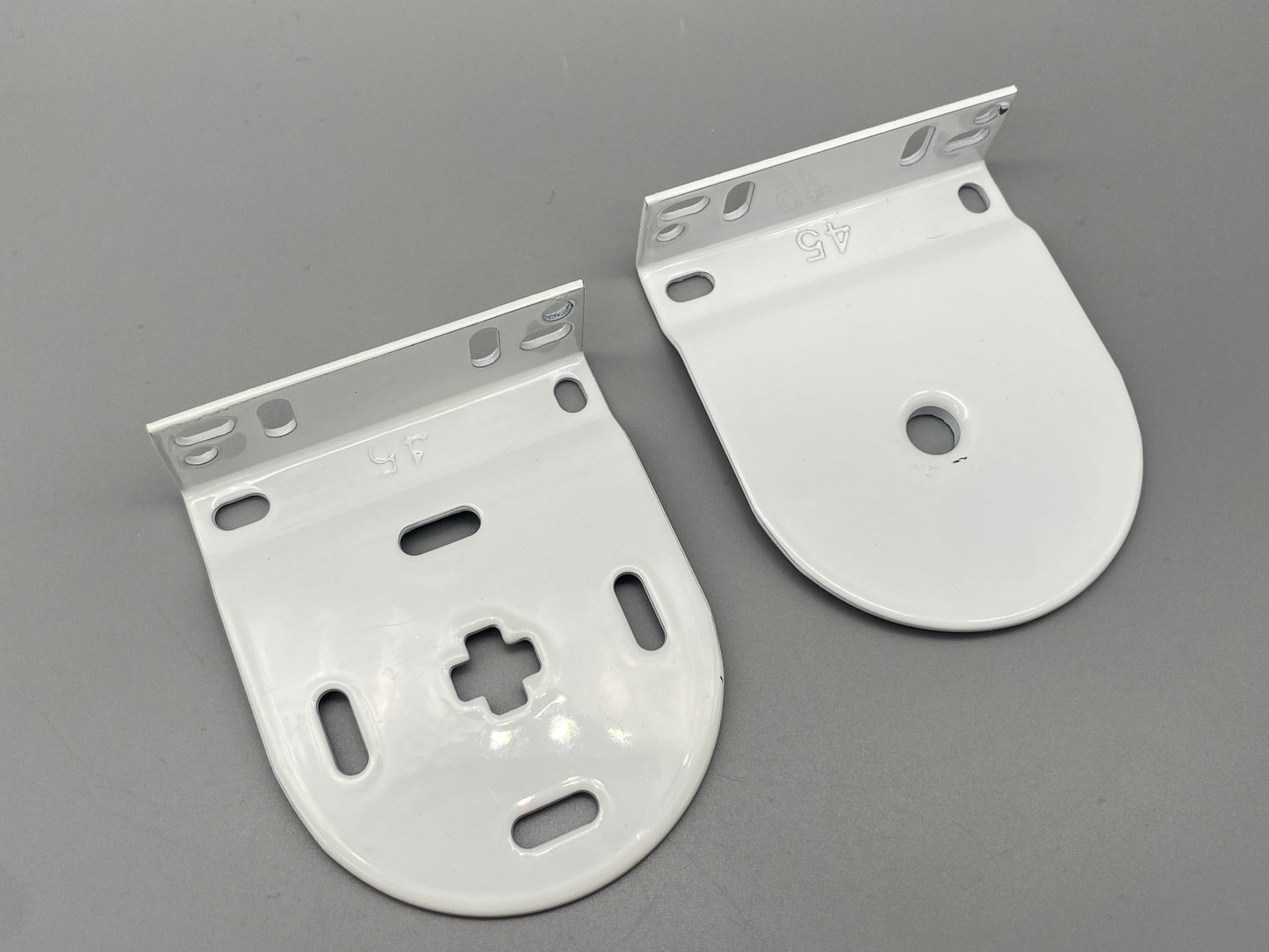 Pair of Replacement Roller Blinds Brackets Set - Metal Brackets - for 45mm System