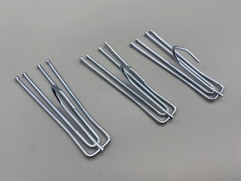 Curtain Short Neck Fork Hooks for Pinch Pleat Blinds - Pack of 10pcs