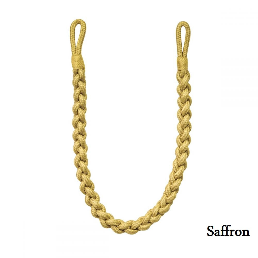 Helston Rope Tie Back with a braided embrace