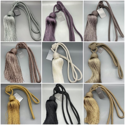 Pair of Orb Tieback Tassel - Curtain Tieback Tassels - Various Colours & Designs - Pack of 2