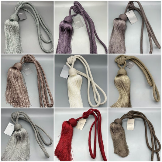 Pair of Orb Tieback Tassel - Curtain Tieback Tassels - Various Colours & Designs - Pack of 2