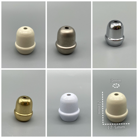 Mini Metal Acorns - Various Colours - Pack of 2