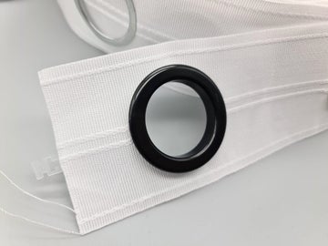 Curtain Rings for Eyelet Tape - Various Colours - Fits Rod Upto 35mm - Pack of 10
