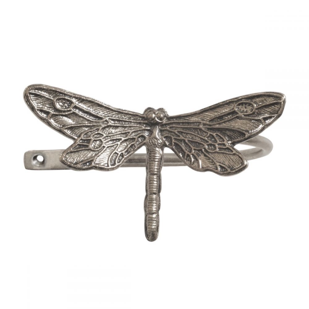 Ecuador, Dragonfly Holdback - Antique Brass/Silver