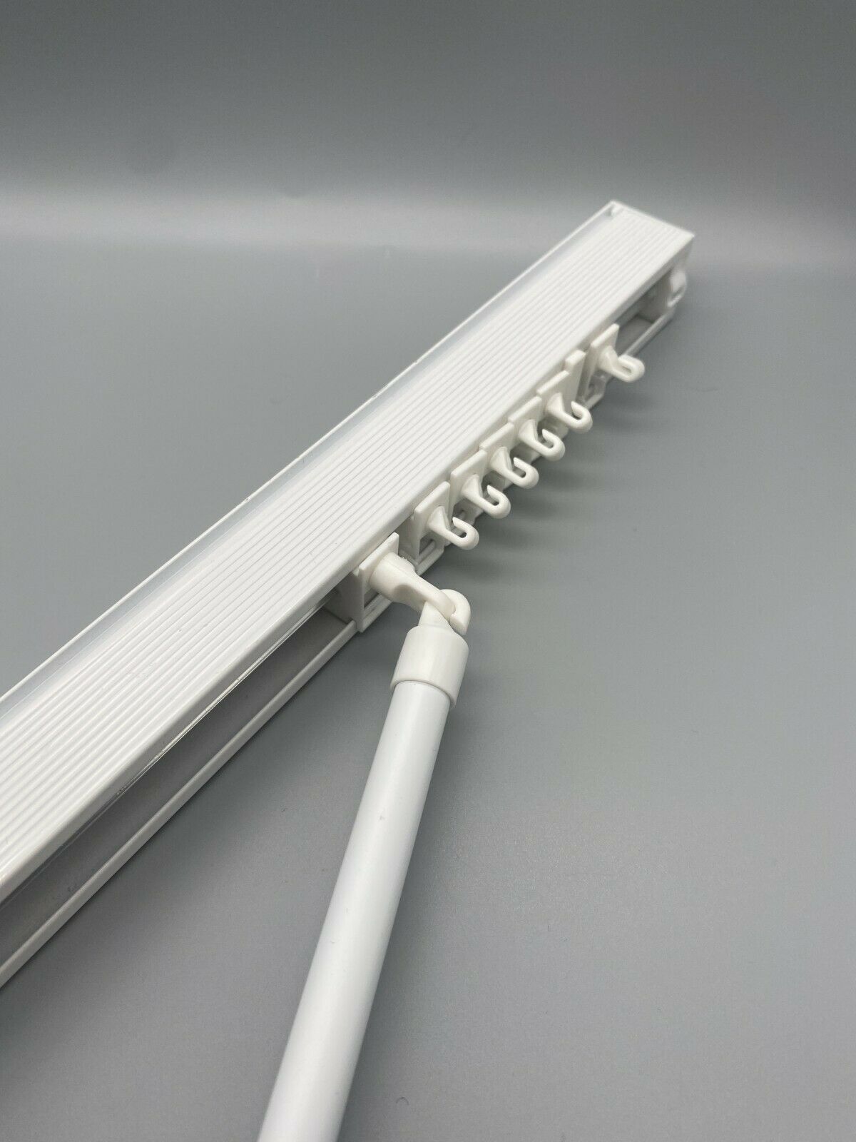 Wand Vertical Blinds Headrail Tracks - Durable Metal Tracks with Wands