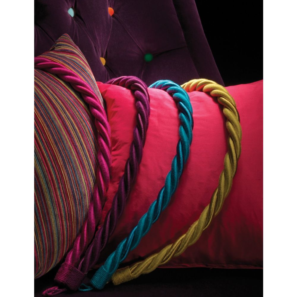 Virage Rope Tiebacks with a Contemporary interwoven satin and silk design